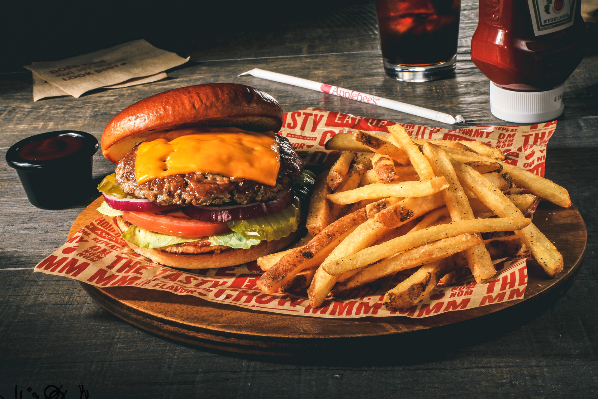 Delicious Burger and Fries